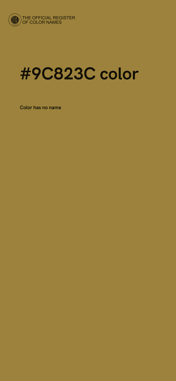 #9C823C color image
