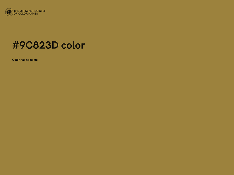 #9C823D color image