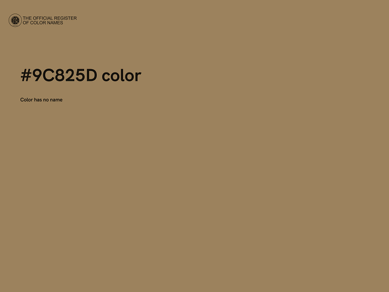 #9C825D color image