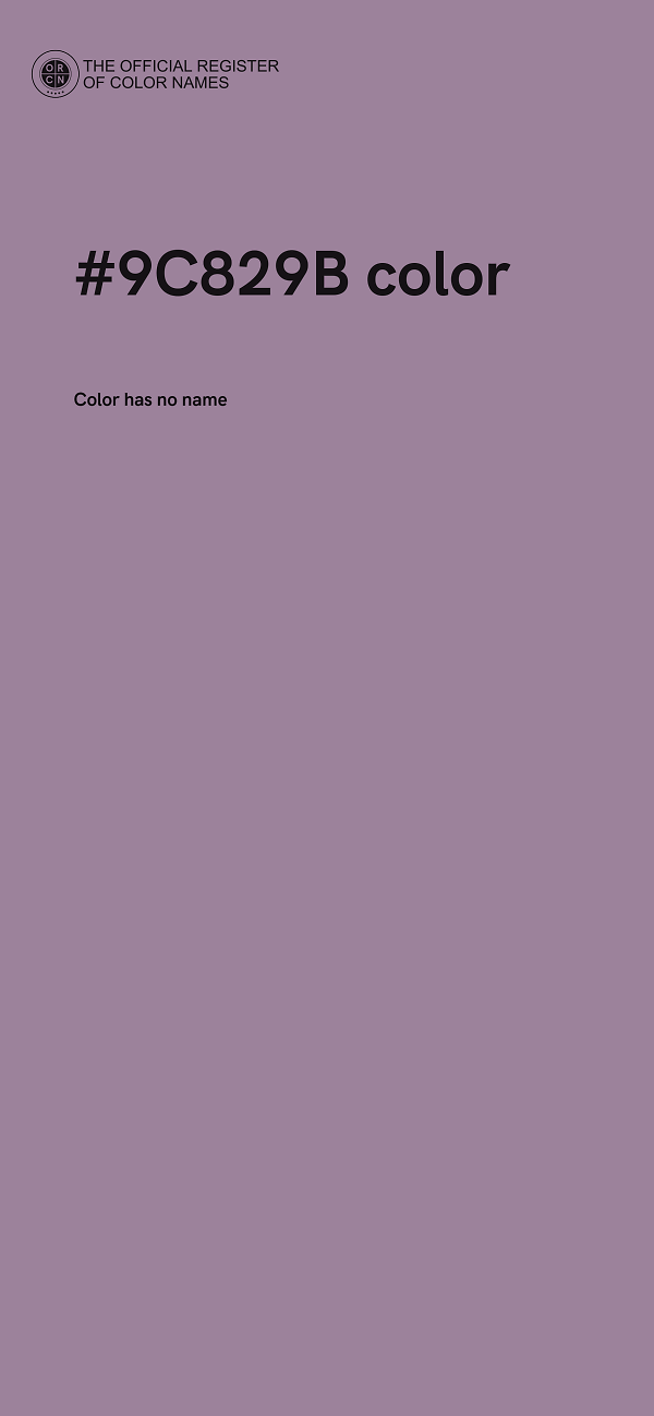 #9C829B color image