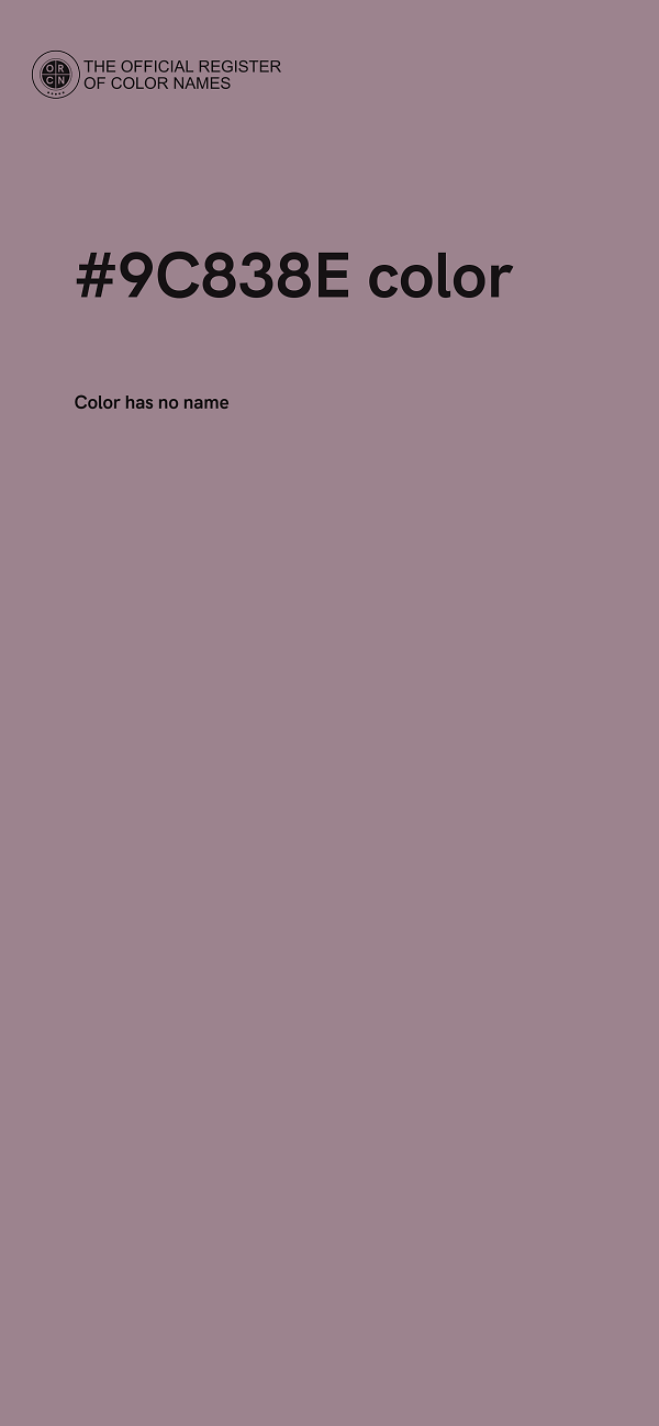#9C838E color image