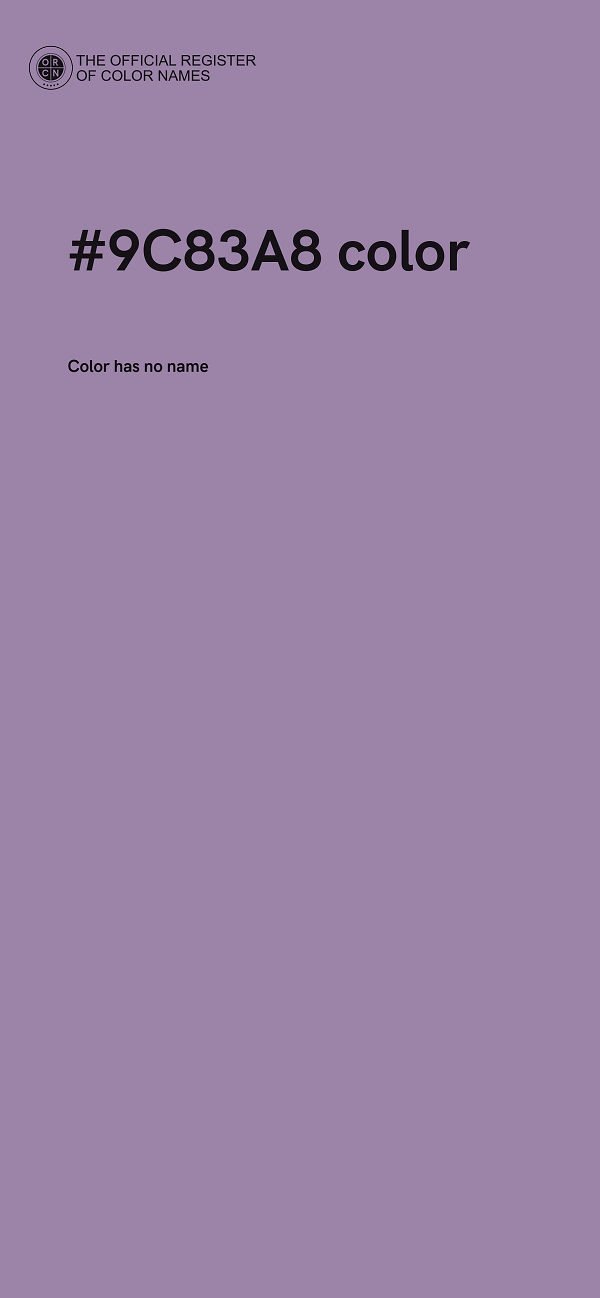 #9C83A8 color image