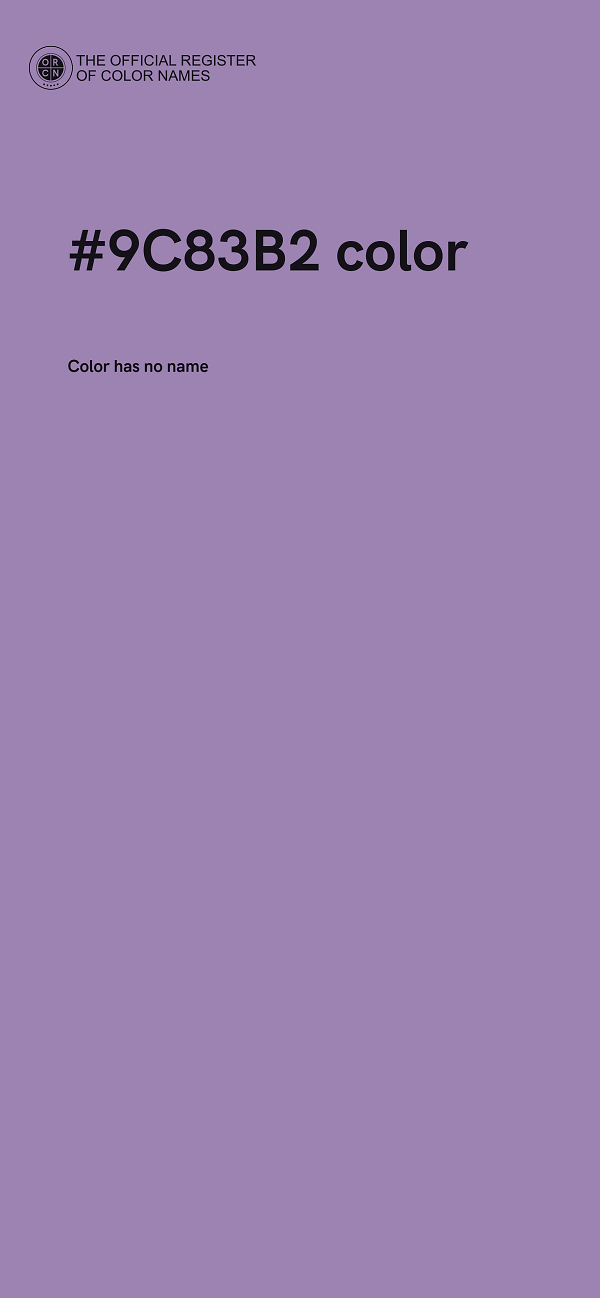 #9C83B2 color image