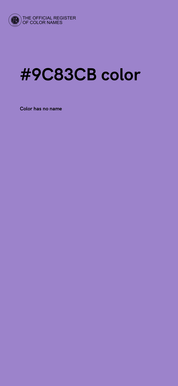#9C83CB color image