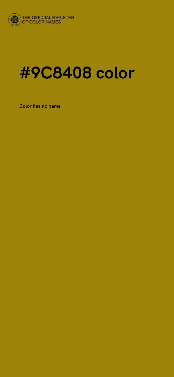 #9C8408 color image
