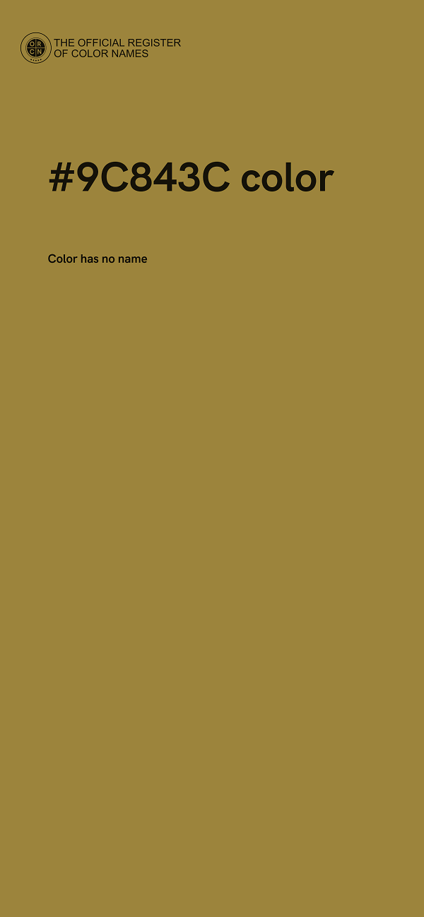 #9C843C color image