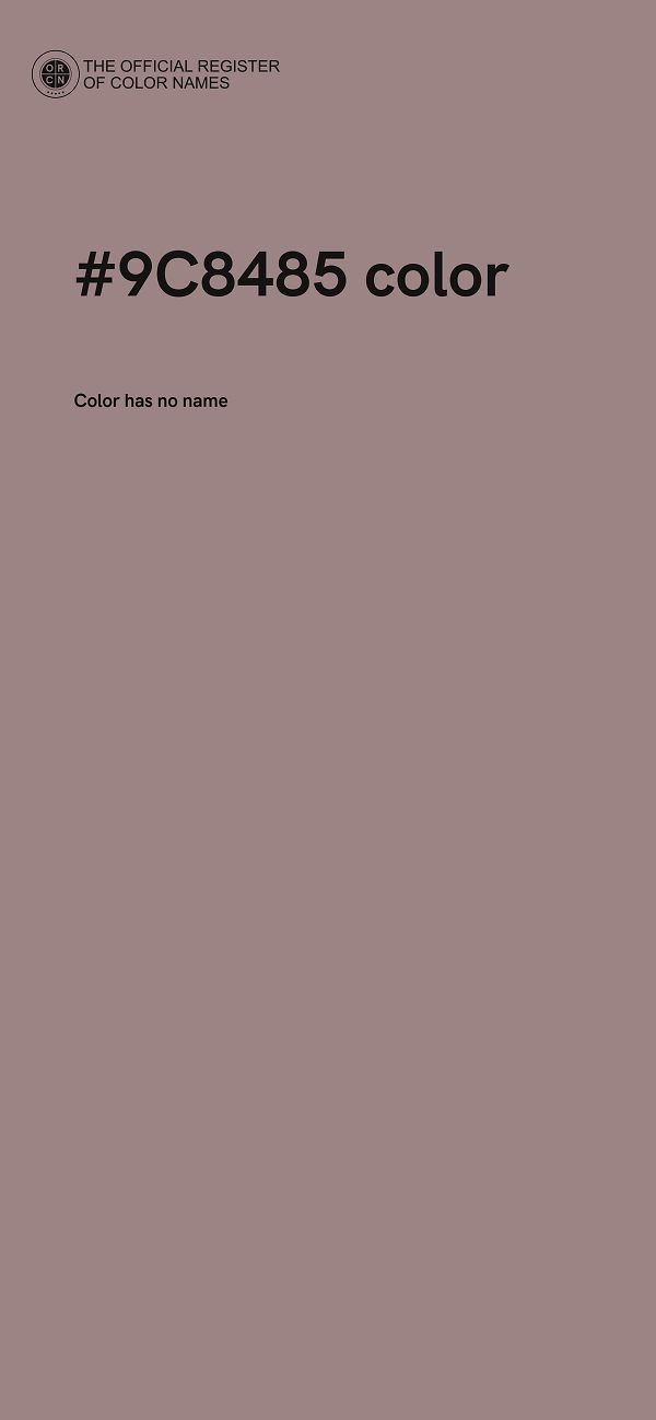#9C8485 color image