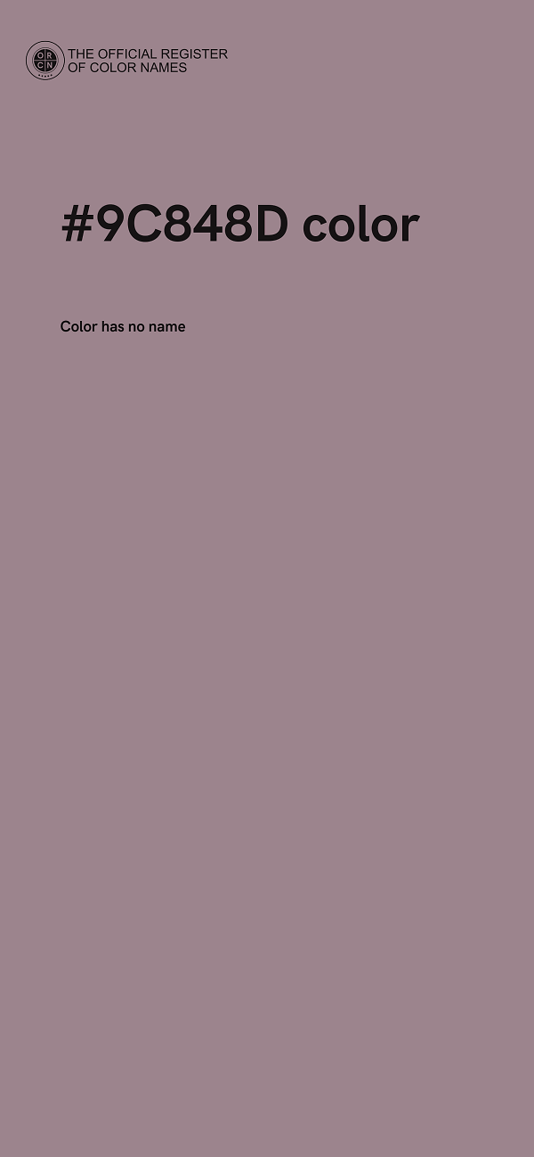 #9C848D color image