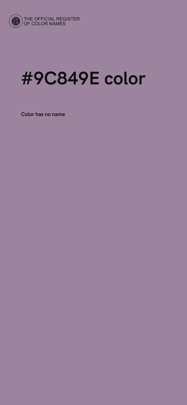 #9C849E color image