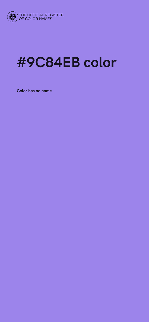 #9C84EB color image