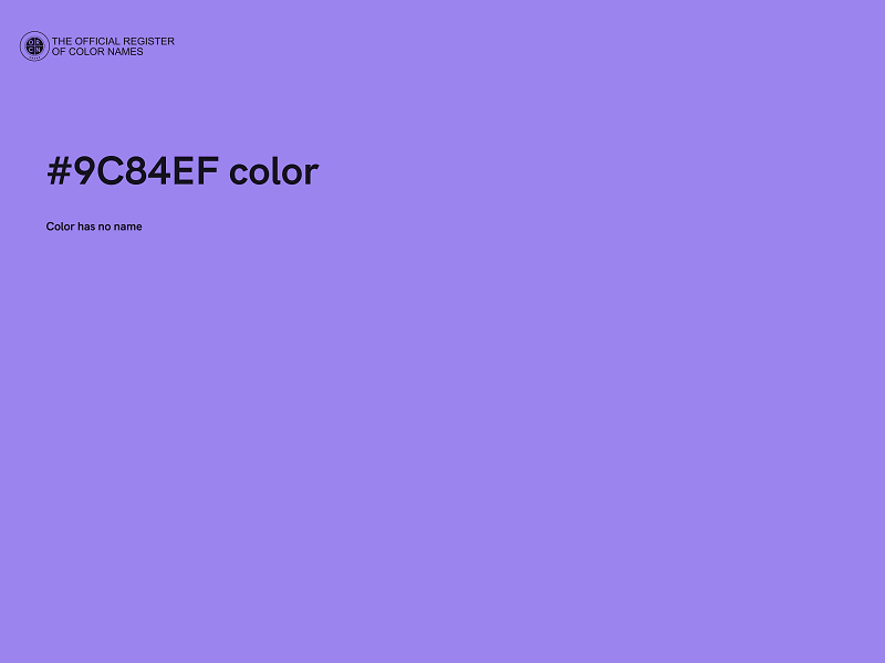 #9C84EF color image