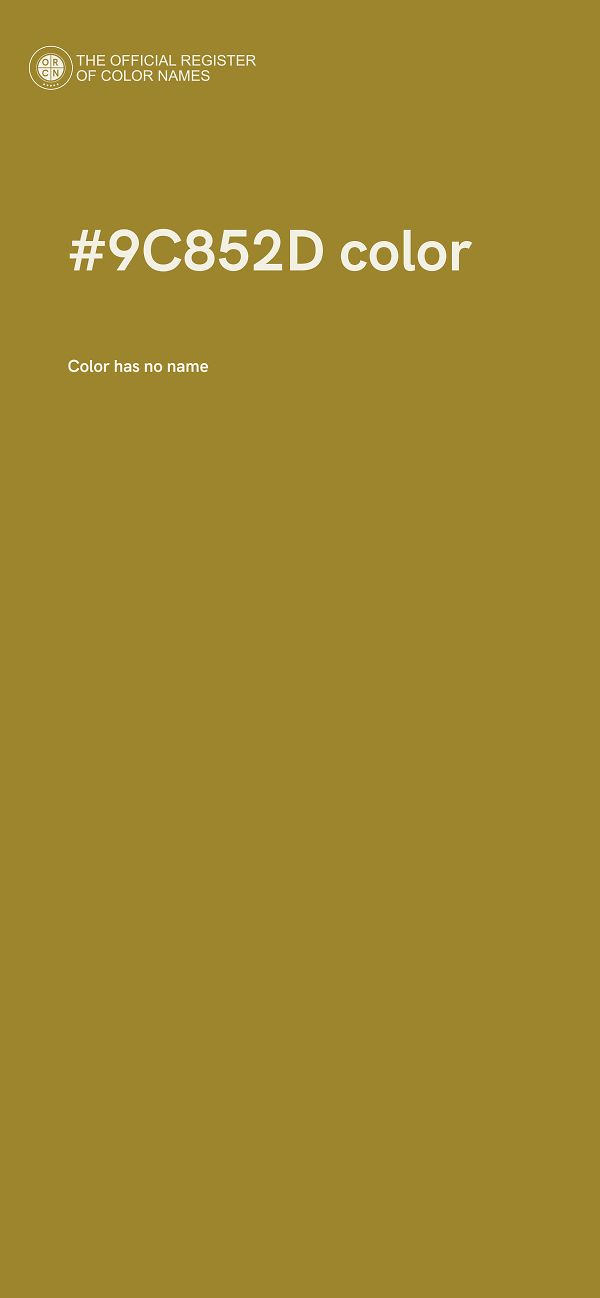#9C852D color image