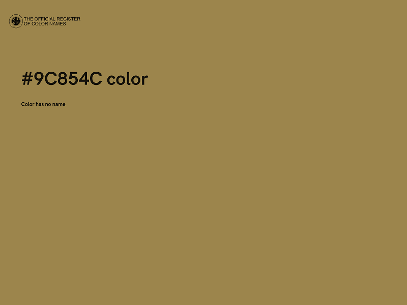 #9C854C color image