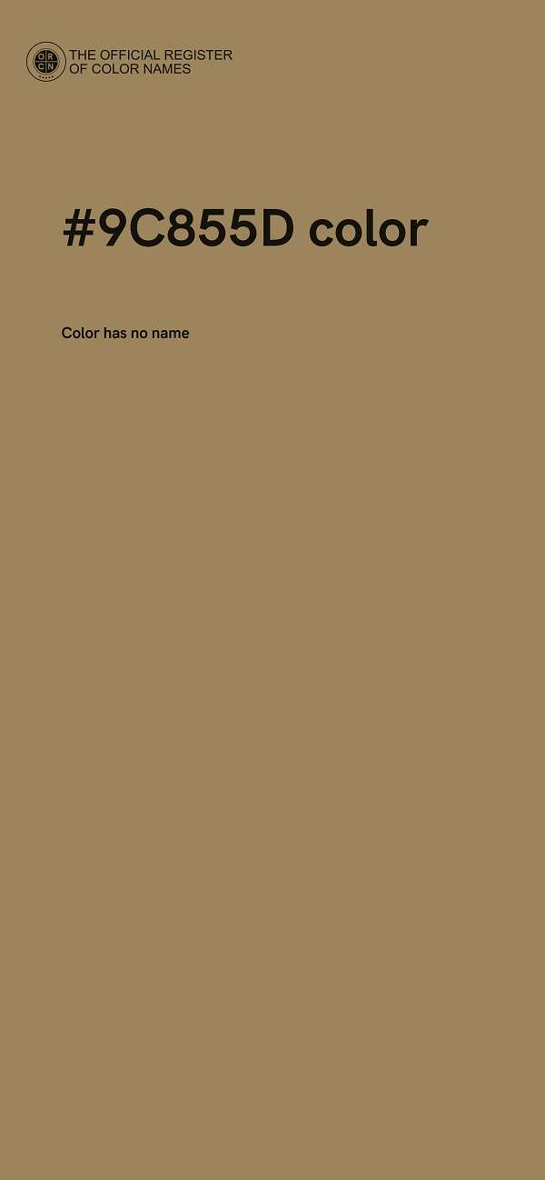 #9C855D color image