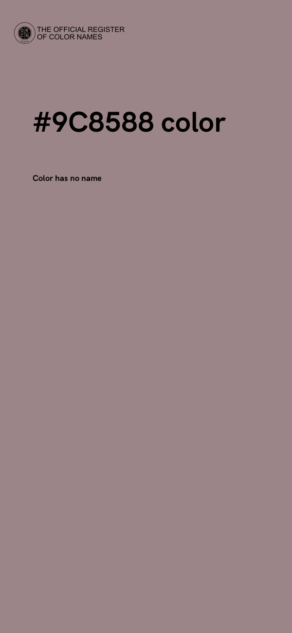 #9C8588 color image