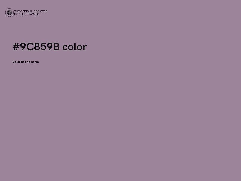 #9C859B color image