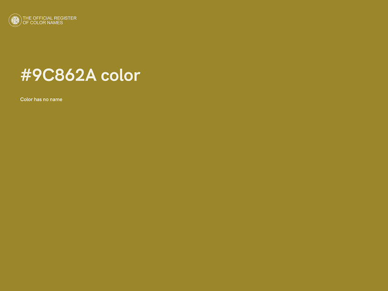 #9C862A color image