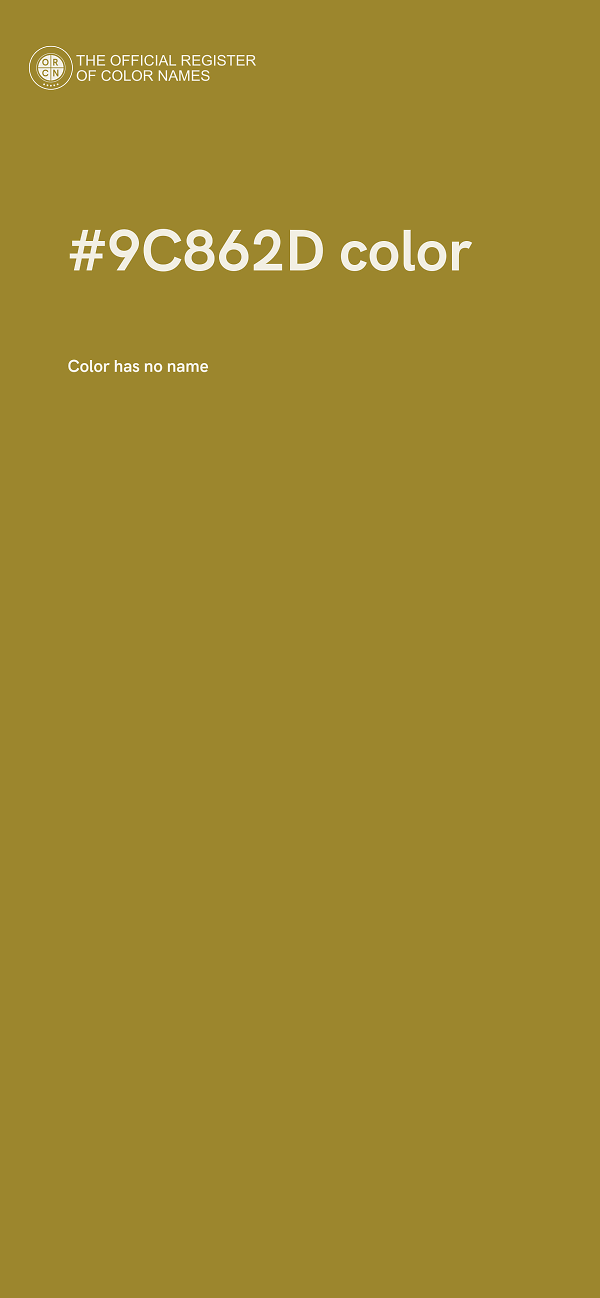 #9C862D color image