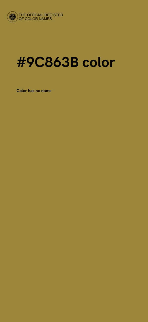 #9C863B color image