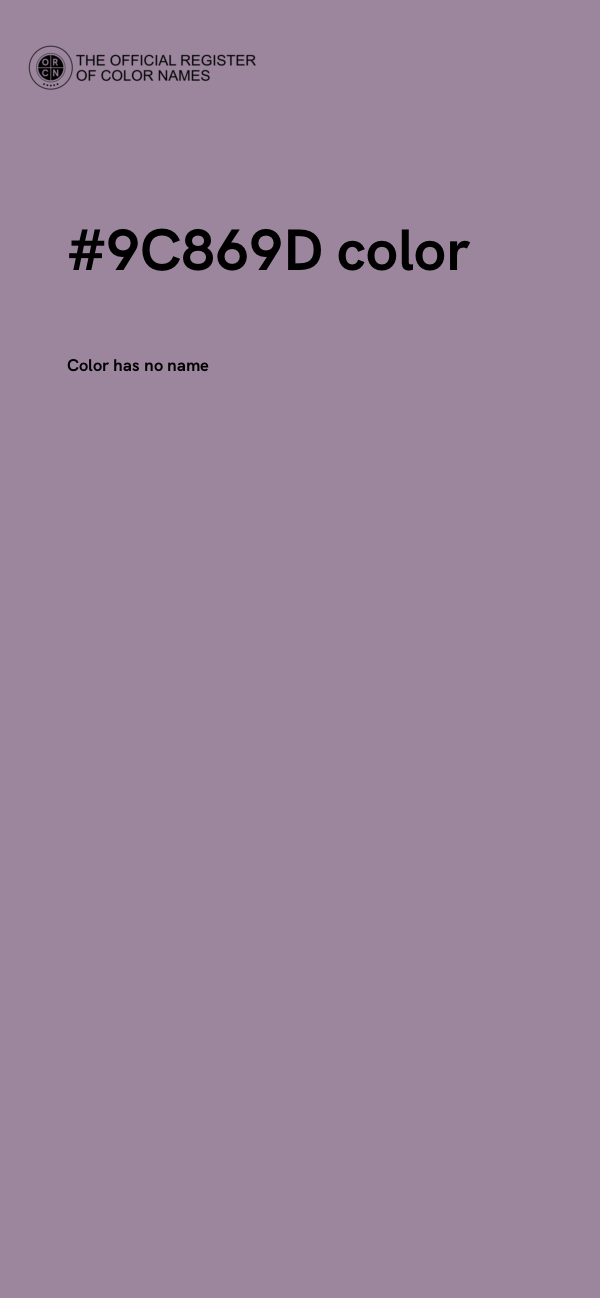#9C869D color image