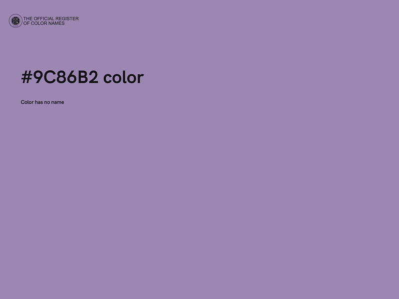 #9C86B2 color image