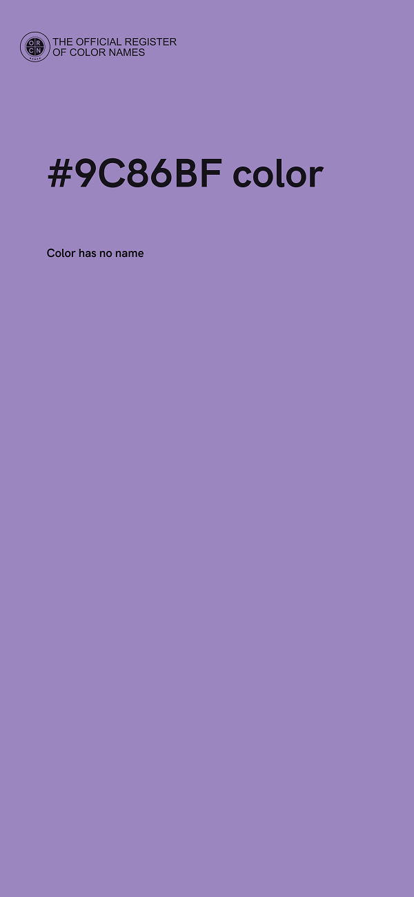 #9C86BF color image