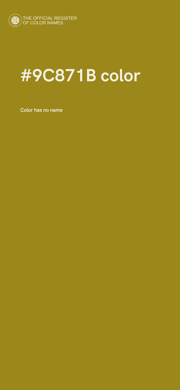 #9C871B color image