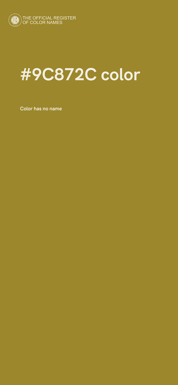 #9C872C color image