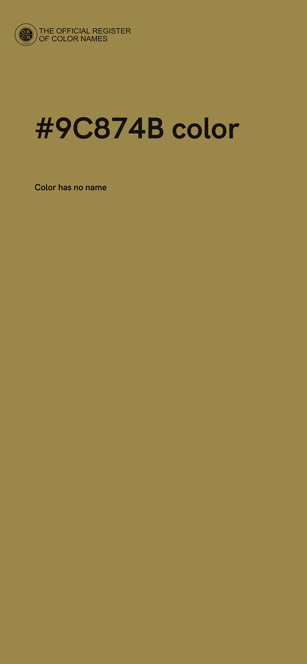 #9C874B color image
