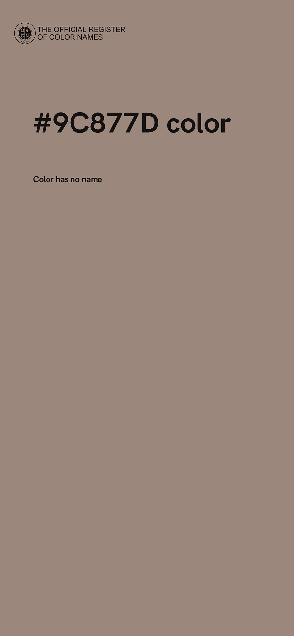 #9C877D color image