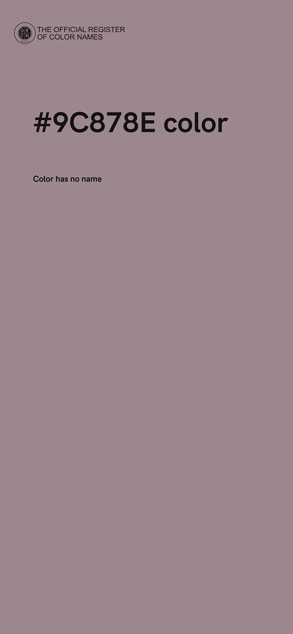 #9C878E color image