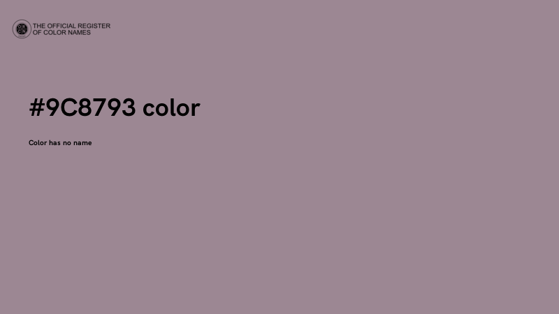 #9C8793 color image