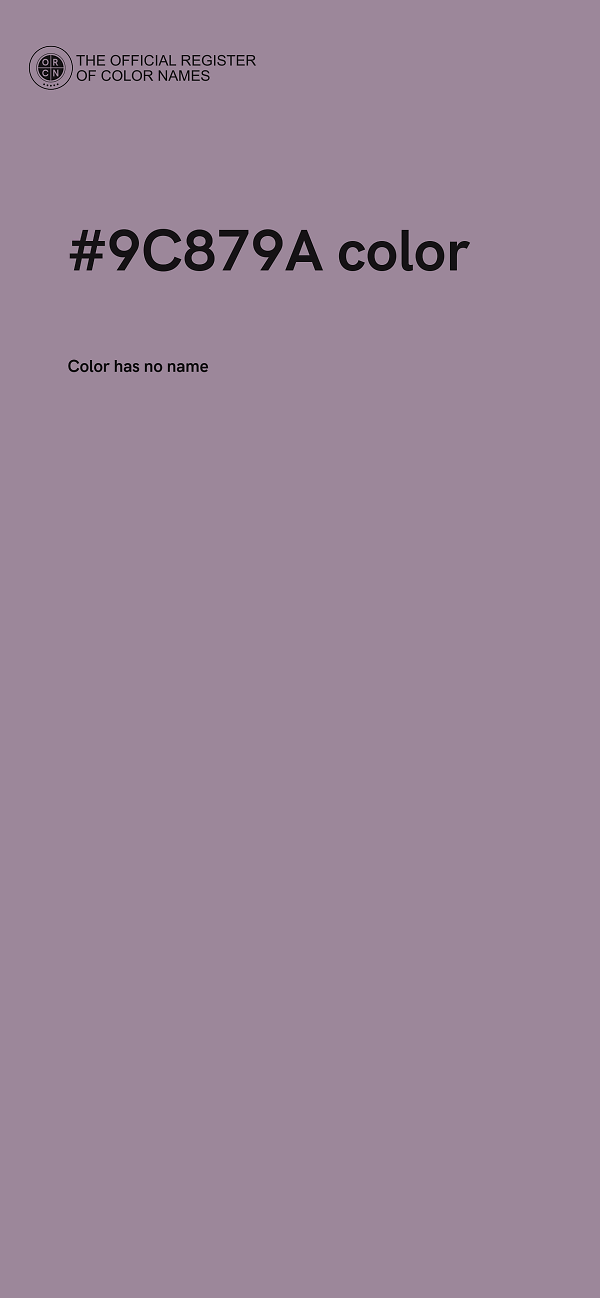 #9C879A color image