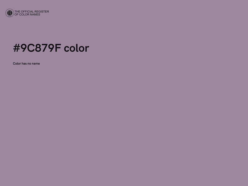 #9C879F color image