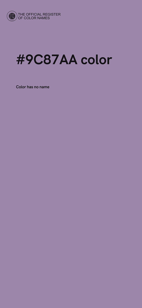 #9C87AA color image