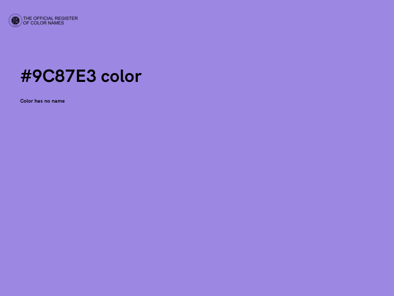 #9C87E3 color image