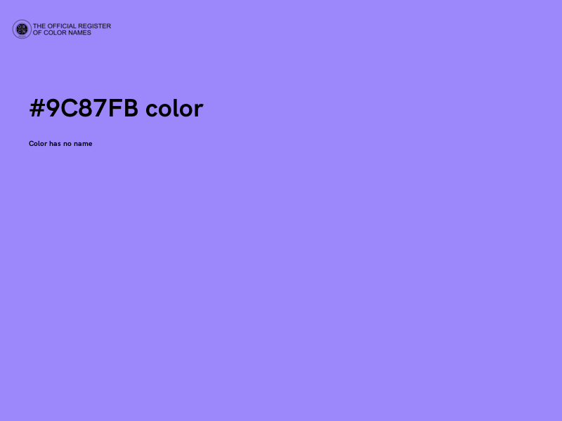 #9C87FB color image