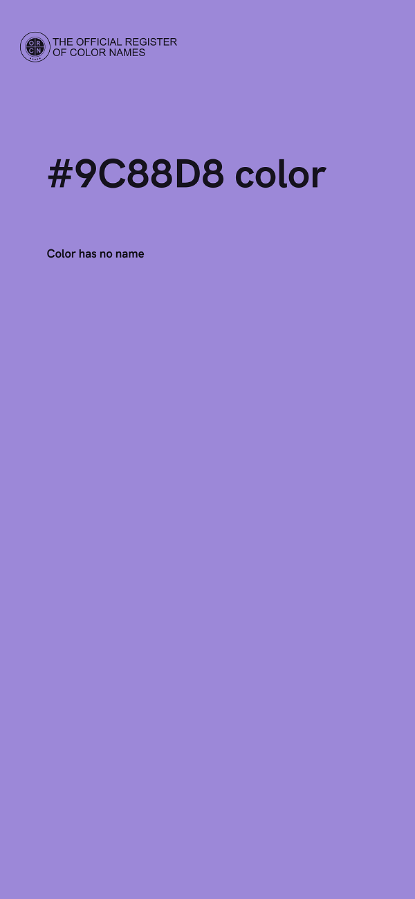 #9C88D8 color image