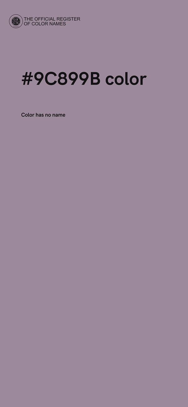 #9C899B color image
