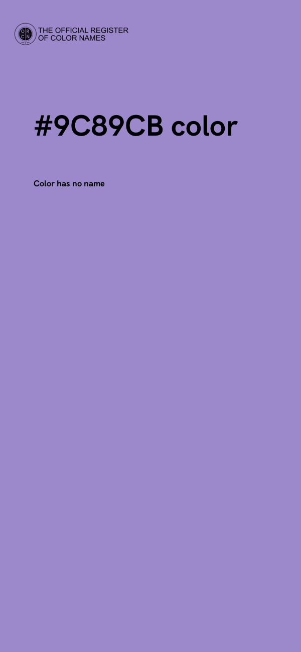#9C89CB color image