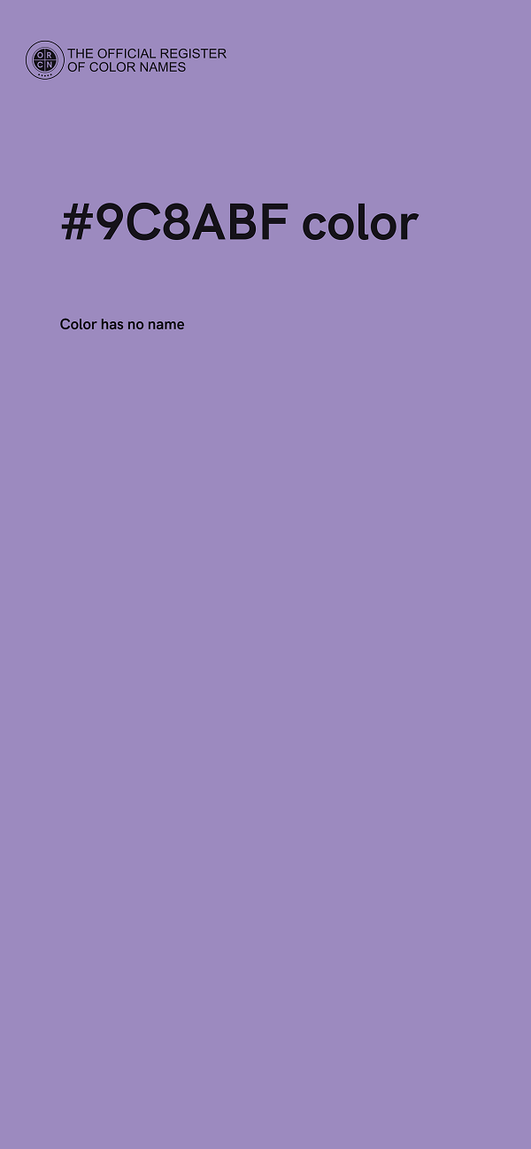 #9C8ABF color image