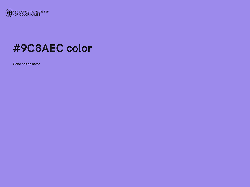 #9C8AEC color image