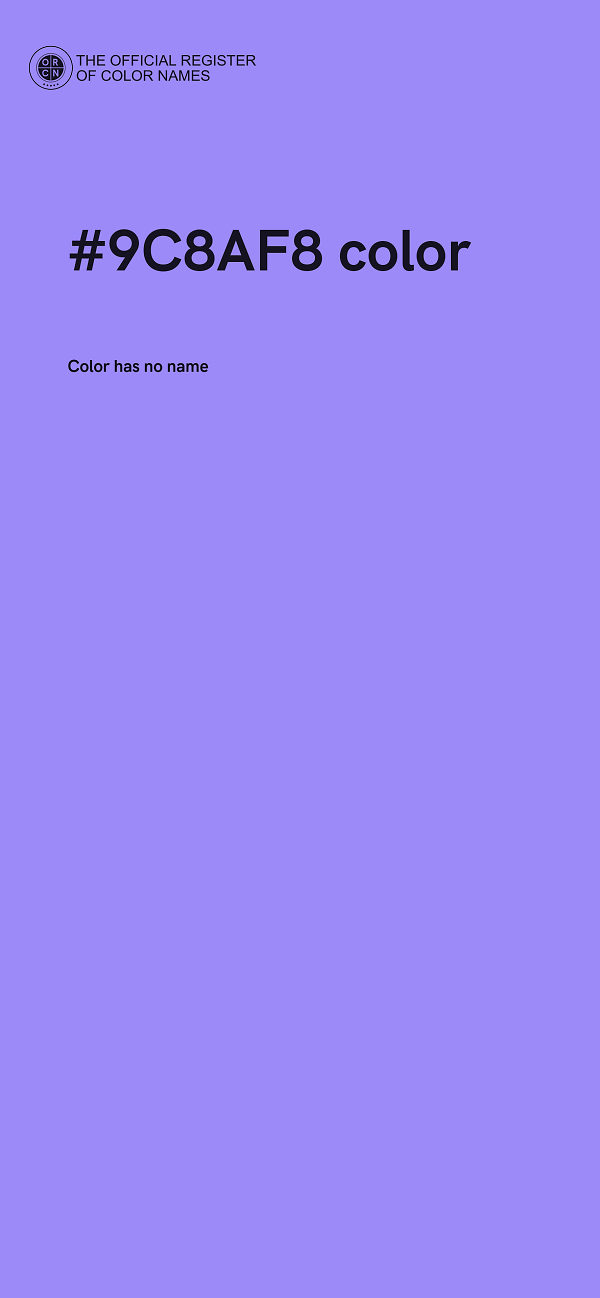 #9C8AF8 color image