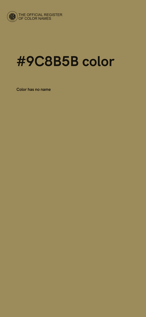 #9C8B5B color image