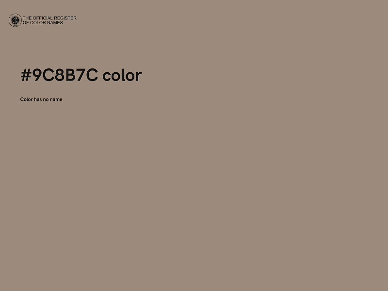 #9C8B7C color image