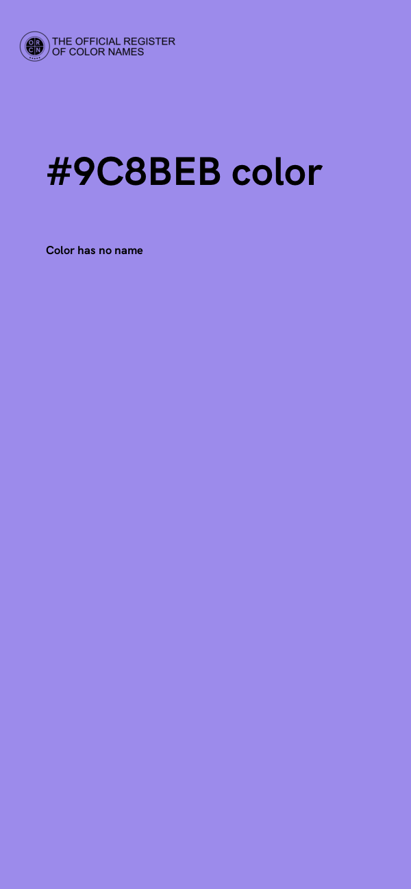 #9C8BEB color image