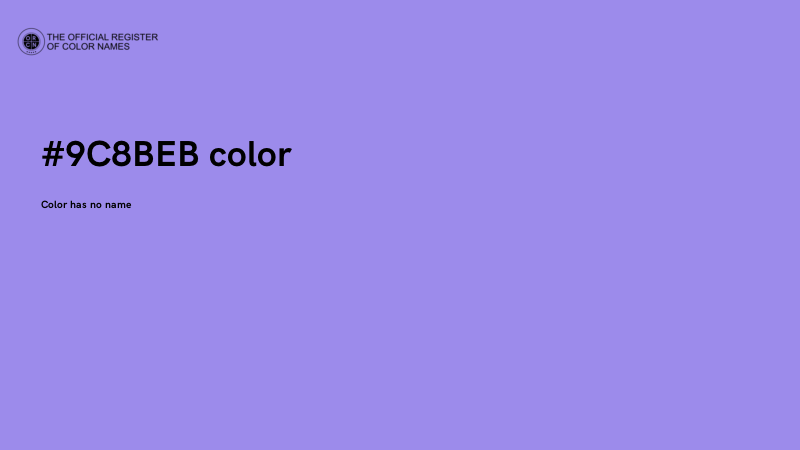 #9C8BEB color image