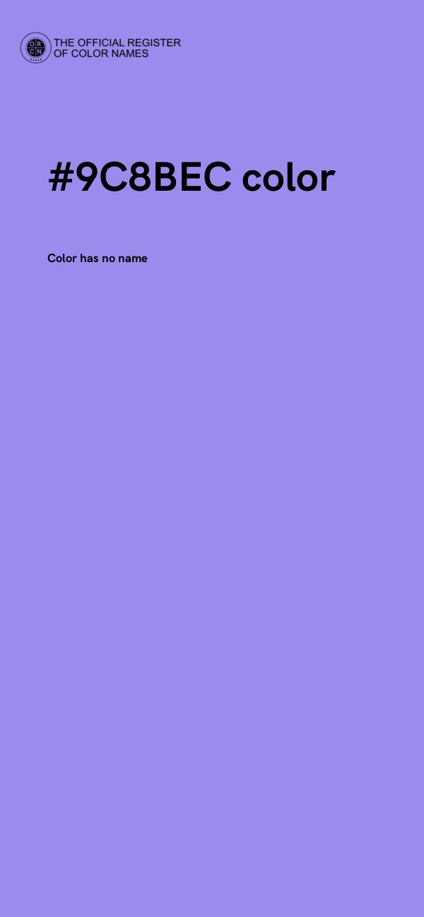#9C8BEC color image
