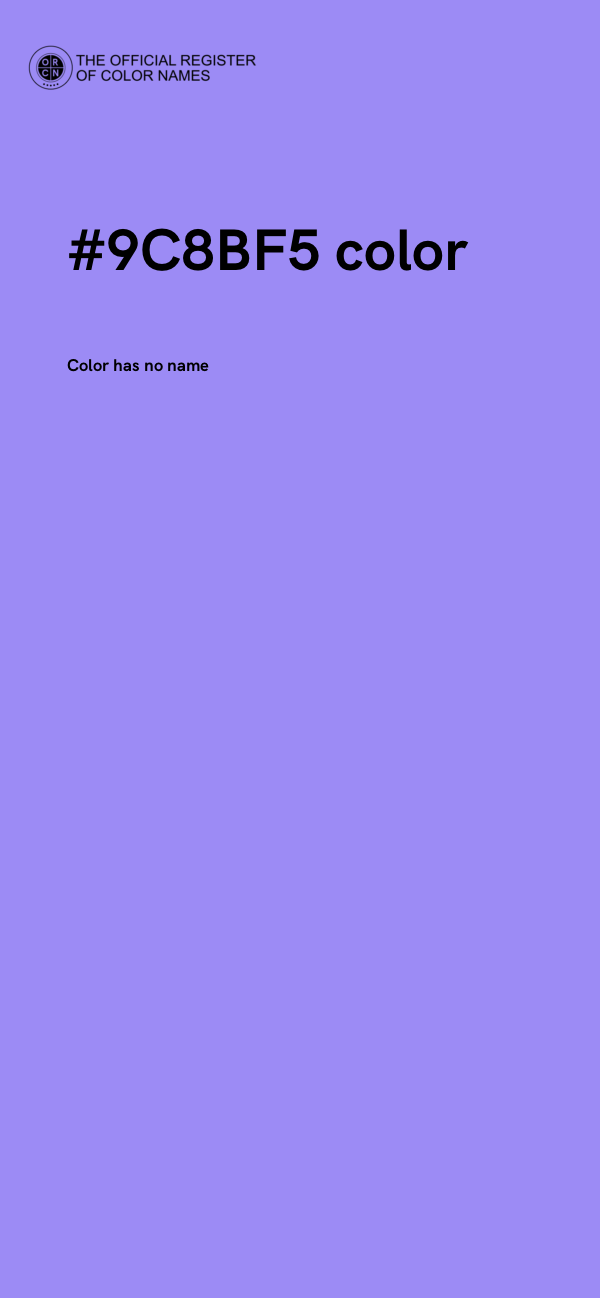 #9C8BF5 color image