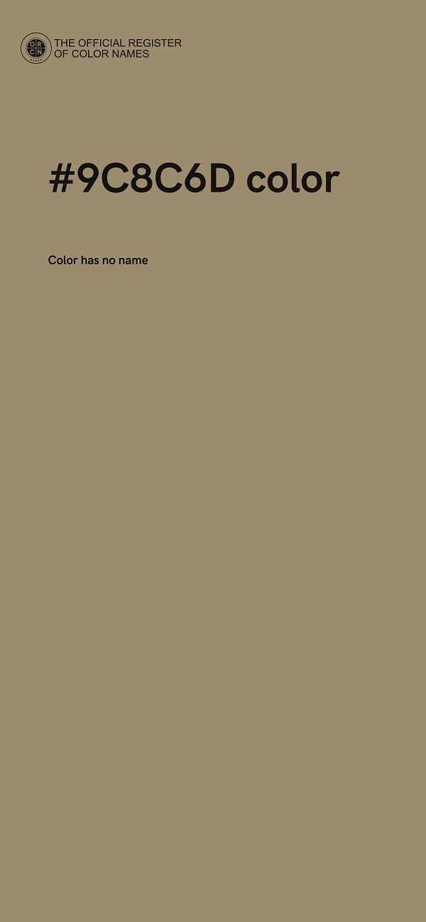 #9C8C6D color image